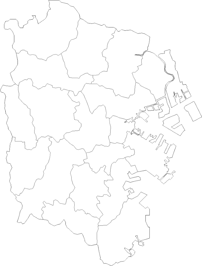 横浜市のマップ
